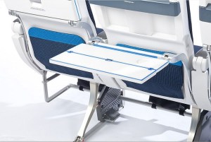 Aircraft interior photo tray-table